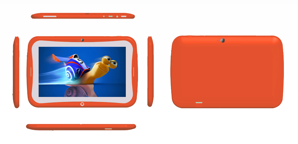 An Tablet Oideachais Idirghníomhach is Fearr 7 Inis do Kids 3G WCDMA Android Tablet PC 1GB RAM 8GB ROM OEM ODM Sínitheoir Soláthraí