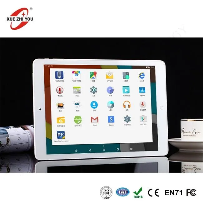 Metal Tablet Android 5.1 9.7 '' Tablet RAM 2GB1024 * 768 Rún IPS Scáileán ROM 32gb Tablet