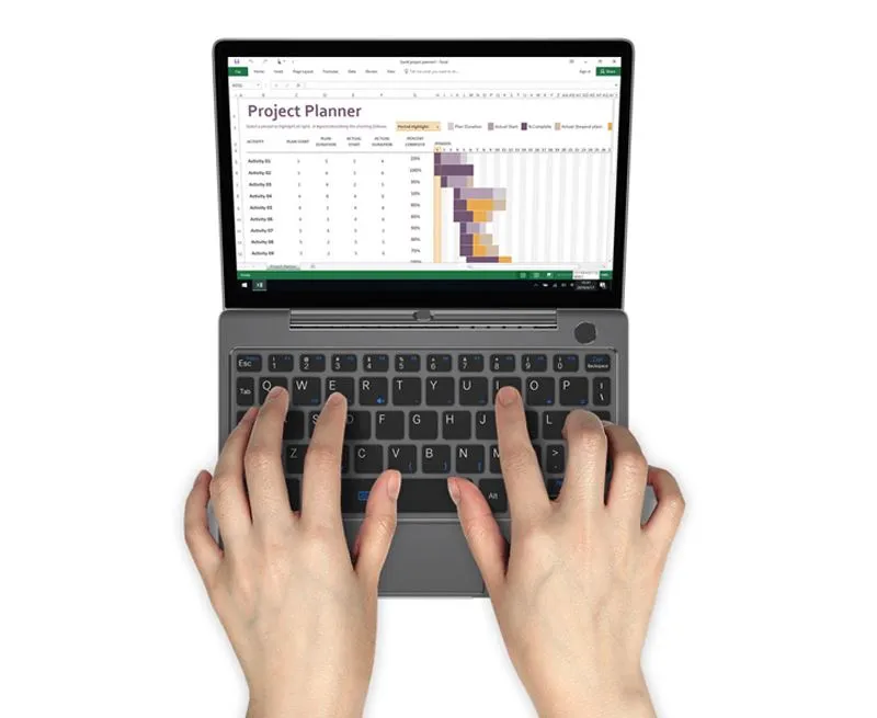 Ríomhaire glúine N6000 Inaistrithe GPD P2 Max